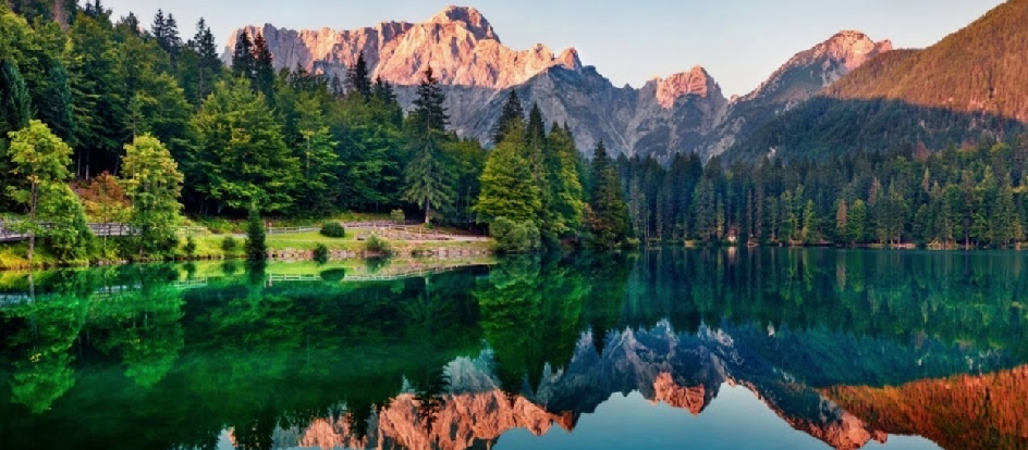 Mountains Reflecting in the Lake